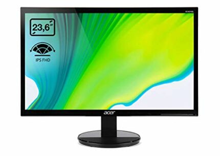 Acer K242HQ 23.6 inch Wide screen Monitor (1 ms, 100M:1, ACM, 300nits, LED, DVI, HDMI, Acer EcoDisplay) - Black