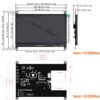 WOWNOVA 7" Computer Sensor Panel LCD Screen PC Temperature Monitor Display Secondary Screen, PC Accessories for PC Case, Compatible with Raspberr
