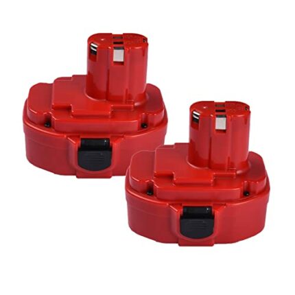 AONNOUS 2PCS 18V 1.3Ah Ni-Cd Battery Pack Compatible with Makita 18VOLT PA18 1822 1823 1834 1833 1835 1835F 8391DWPE 6349DWDE 6349DWFE 6391DWPE 8