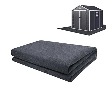 8.2x8.2ft Outdoor Storage Shed Floor Mat-Waterproof Outdoor Carport Mat-Anti-Slip Patio Furniture Mat for Protect The Storage Shed Floor from Wea