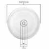 27.5 cm Microwave Glass Plate, Microwave Glass Turntable Plate Replacement with Heat Resistant Glove for Large Microwaves