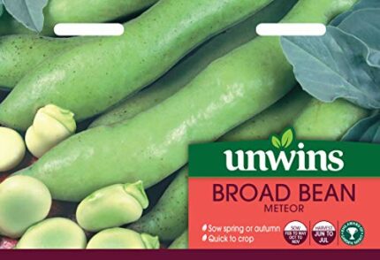 Unwins 31210096 Broad Bean Masterpiece Green Longpod Seeds, Clear