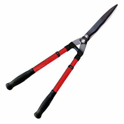 TABOR TOOLS Mechanical Extendable Hedge Shears, Manual Hedge Clippers for Trimming Borders, Topiaries Boxwood, and Decorative Grasses, 63+20cm Te