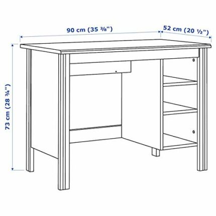 Tok Mark Traders BRUSALI Desk, white, 90x52 cm, durable and easy to care for. Desks for home. Desks & computer desks. Tables & desks. Furniture.