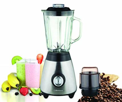 Multi Blender juicer Food Processor with Glass Jar & a Grinder Strong housing Smoothie Maker 1.5L Glass jar Removable Filling Cap for Easy Fillin