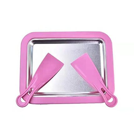 ROSEBEAR Ice Cream Maker, Ice Cream Roll Maker with 2 Scrapers, DIY Ice Cream Roller Pan, Ice Cream Rolls for Making Ice Yogurt Ice Cream Maker