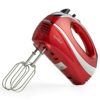 VonShef Hand Mixer Electric Whisk – Food Mixer for Baking with 5 Speeds, 300W, 2 Stainless Steel Beaters, 2 Dough Hooks & Balloon Whisk, Easy Cle
