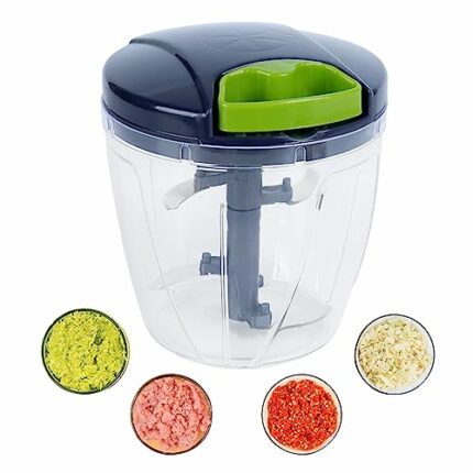 Multi-Function Manual Food Chopper, Iceten Hand Pull String Onion Chopper, Portable Garlic Chopper, Kitchen Chopper, Fruit Vegetable Chopper for