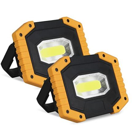 T-SUN 30W Rechargeable Portable Work Light, LED Floodlights with USB, Spotlight Waterproof Outdoor for Car Repairing, Fishing, Camping, Emergency