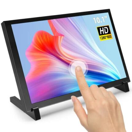ELECROW For Raspberry Pi Screen, 10 Inch 1280 * 800 Touch Screen Monitor Competible with Raspberry Pi, PC/Laptop, Works as Gaming Monitor, CCTV M