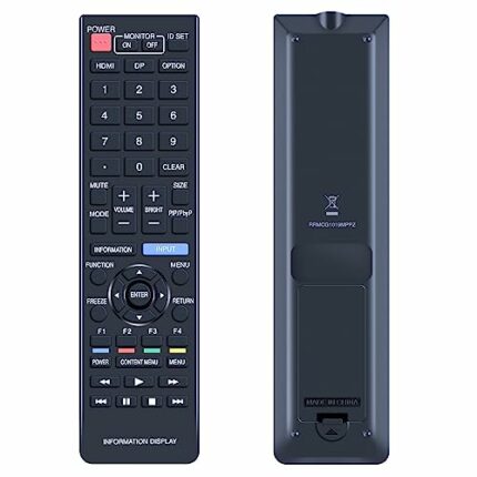 RRMCG1019MPPZ Replacement Remote Control Compatible for Sharp 4K Ultra LCD Monitor Digital Display PN-HW431 PN-HW501 PN-HW551 PN-HW651 PN-HW751 P