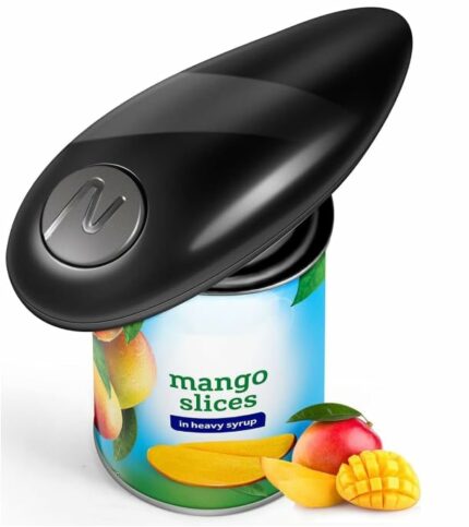 Electric Can Opener Automatic One Touch Switch Cordless Easy Tin Opener Battery Hands-Free Safe Tin Openers UK for Kitchen Arthritis and Seniors
