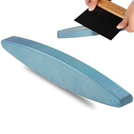 Axe Sharpeners Whetstone Hatchet Sharpening Stone Tool Sharpener Oval Blade Sharpening Stones for Kitchen Knives Scissors Garden Tools Chisels Ax