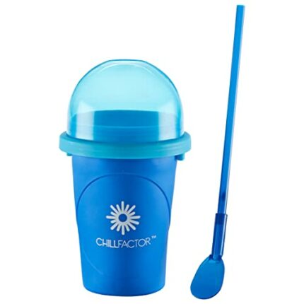 Chill Factor 08007 ChillFactor Blueberry Bonanza-Reusable, Homemade Squeeze Cup slushy Maker Kitchen Toys, Blue