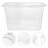 UPKOCH 6l Sous Vide Container with Lid Food Storage Container Sleeve Slow Cooker Box Storage Case for Anova and Most Sous Vide Cookers Transparen