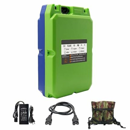 ZGFF 24V 20Ah High-Rate Portable Lithium Battery, for Electric Lawn Mower Pruner Tea Picker Hedge Trimmer, Garden Tools Dedicated, with Backpack