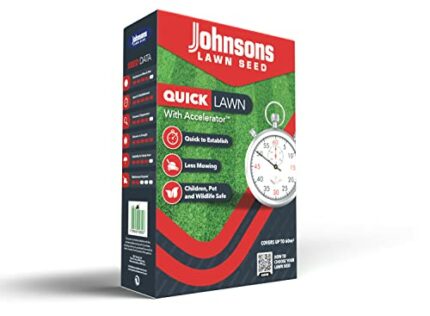 Johnsons Lawn Seed Quick Lawn with Accelerator Lawn Seed, (1.275KG), Green,Red
