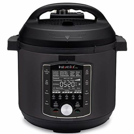Instant Pot Pro 10-in-1 Electric Multi Functional Cooker - Pressure, Slow, Rice Cooker, Steamer, Sauté, Steriliser, Yogurt Maker, Sous Vide - Bla