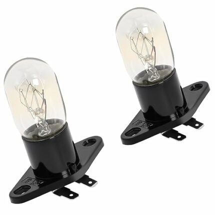 Poweka Universal Microwave Bulb T170 Z187 Base, 20W 240V Microwave Oven Lamp Bulb Compatible with Panasonic Galanz Bosch Panasonic Sharp Samsung