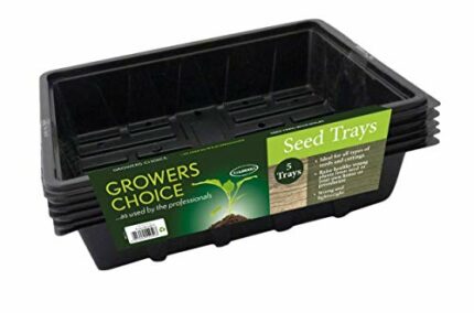 Bosmere N251 Professional Half Seed Tray, 5 Pieces , Black
