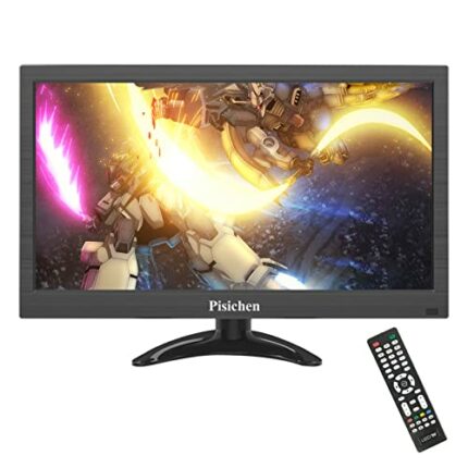 Pisichen Portable Small Monitor 13.3 inch Mini HDMI Monitor 1366x768 LED Monitor, HDMI/VGA/USB/AV/BNC Input for PC Computer Laptop PS4 XBOX Raspb