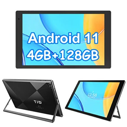 Android Tablet 10.1 inch,4GB RAM,128GB ROM (512GB Expandable),6000mAh Battery,Android 11 Google GMS Tablet,2MP Front Camera, 8MP Rear Camera,WiFi
