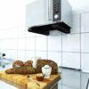 Utiz Microwave Wall Bracket Holder Universal Extendable Arms Microwave Weight 45kg (Black) Suitable for All Microwaves