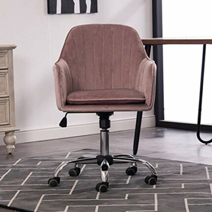 WALNUT Computer Chair Household Desk Chair Fashion Office Chair Home Fabric Writing Chair Rotating Happy Swivel Chair (Color : E)