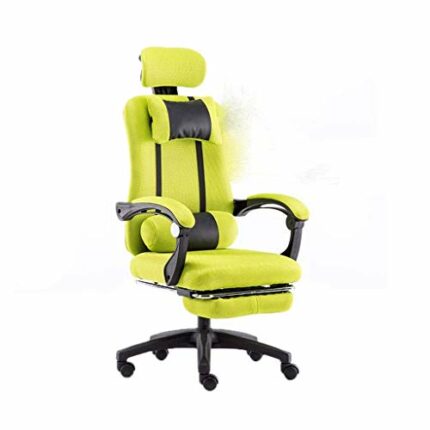 WALNUT Mesh Back Office Chair Swivel Lift Armrest Aluminum Alloy Foot Suitable for Bedroom, Living Room, Study, Classroom (Color : Yellow)