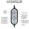 15W LED Grow Light, 78 LEDs Sunlike Full Spectrum Plant Lights with Timer, 5 Dimmable Levels, Auto On/Off, 360°Adjustable Gooseneck Waterproof Gr