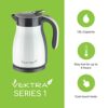 Vektra VEK-1506 Vacuum Insulated Enviromentally Eco Friendly Easy Pour Cordless Kettle, 1.5 Litre, Stainless Steel