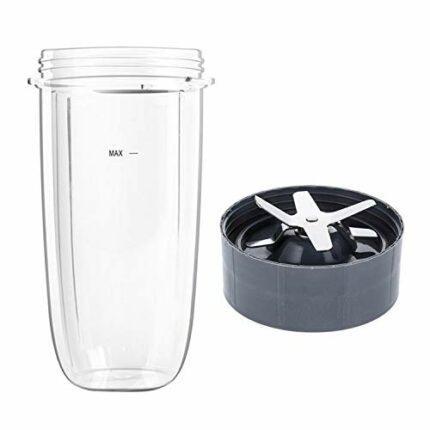 Accessories for Compatible with Nutribullet Blade, Migaven 1PCS 32OZ Blender Cup Containers + 1PCS Cross Blade Replacement Parts Compatible with