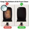 2Pcs Silicone Air Fryer Liners, Rectangle Reusable Air Fryer Silicone Pots, Air Fryer Accessories, Easy to Clean Air Fryer Baking Tray Oven Acces
