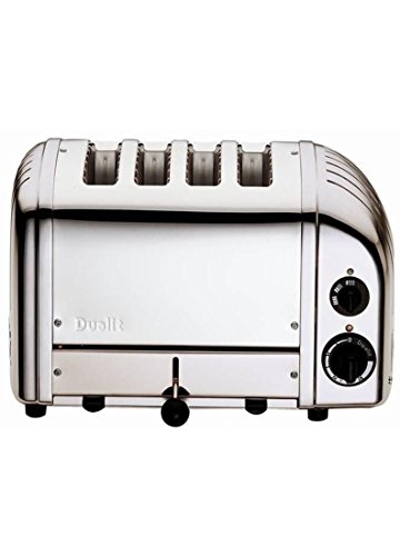 Dualit E.A.N. 619743403780 4 Slice Vario AWS Toaster Polished Stainless Steel 40378, Silver