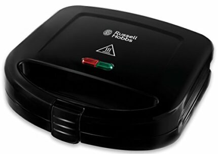 Russell Hobbs 24520 RU-24520 Sandwich Toaster Toastie Maker – Two Slice, Easy Clean Plates, Black,Large