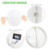 20W White Flush Wall Mounted Round Bulkhead LAMP, IP65, 1600Lm, 3000K Warm White, Perfect for Indoor, Outdoor, Bathroom, Hallway, Corridor, Utili