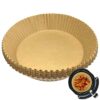 100pk Round Air Fryer Liners Disposable | 6.5 Inch Air Fryer Parchment Paper | Liners for Air Fryer Round | Paper Liners for Air Fryer Baskets |