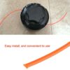 Zerodis 3mm String Trimmer Line Nylon Cord Wire Round String Trimmer Line in Spool Grass Trimmer Replacement Mowers Tools(50M)