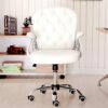 ZXFYHD Desk Chair,Office Chair Office Chair Pu Leather, Swivel Chair Ergonomic With Adjustable Backrest And Lifting, Home Office Niture, Seat Dep