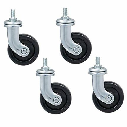 SKOAJAS Plate Casters Wheels Swivel Caster Wheels for Furniture,Universal Moving Wheel,Beauty Salon Trolley Wheels,Kitchen Storage Rack Caster,Sh