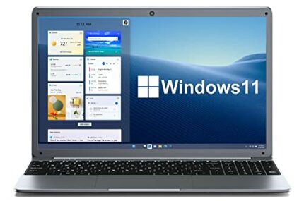 SGIN 15.6 Inch Laptop 12GB RAM 512GB SSD, 1080P FHD Celeron N5095 Up to 2.8GHz, PC Notebook with Dual Band WiFi, 2xUSB 3.0, Keyboard Film in Eigh