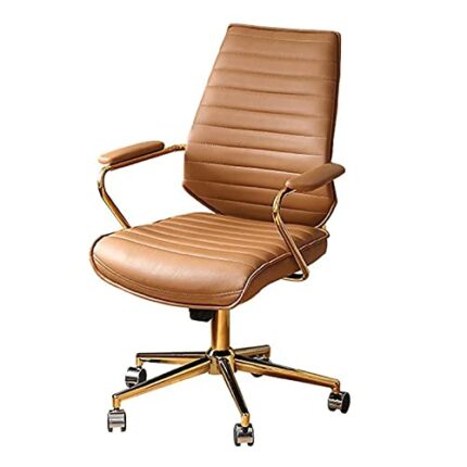 YT.JYUERI Relax Comfortably Safe Ergonomic Leather Office Chair - Computer Desk Chairs, Modern Executive Office Chair with Lumbar Support, Rollin