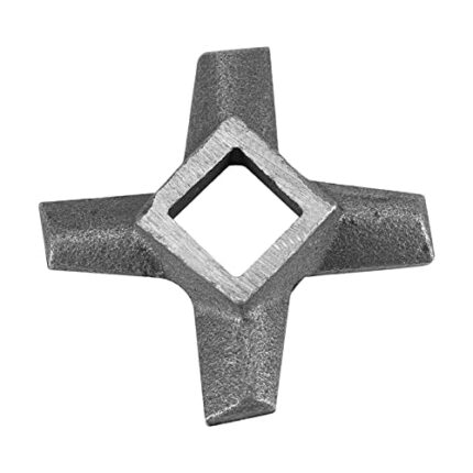 Mincer Blade,Cross-Shaped Professional Stainless Steel Kitchen Food Meat Grinder Blade Mincers Knife Cutter Replacement for Grinders(#5)