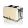 Swan ST19010BLN Retro 2-Slice Toaster with Defost/Reheat/Cancle Functions, Cord Storage, 815W, Retro Blue