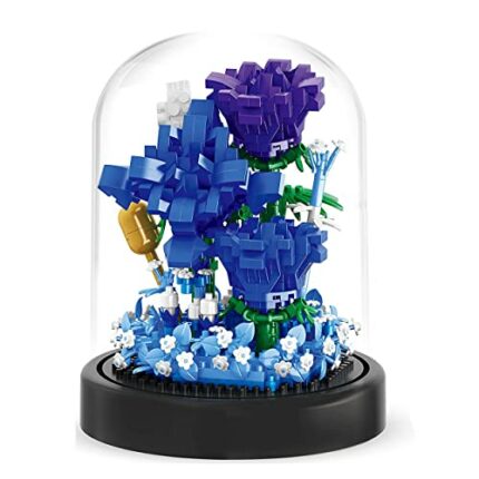 Flowers Bouquet Bricks Kit,Flower Bouquet Blocks Sets With Dust Cover,630pcs Flower Bouquet Building Sets For Botanical Collection,Bouquet Of Flo