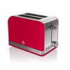 Swan ST19010BLN Retro 2-Slice Toaster with Defost/Reheat/Cancle Functions, Cord Storage, 815W, Retro Blue