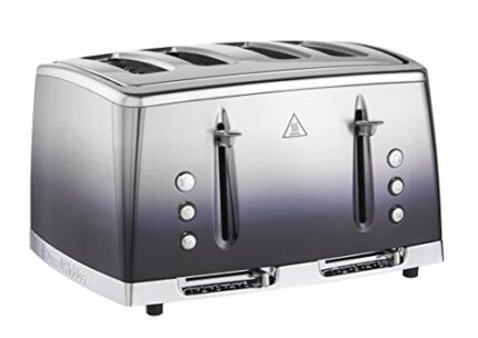 Russell Hobbs 25141 Midnight Blue Eclipse Polished Stainless Steel Ombre Four Slice Toaster