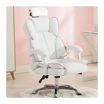 WZLYHD Desk Chair Bar Stool Computer Chair Home Office Chair, Comfortable Reclining High-Back Anchor Chair, Lift Boss Chair