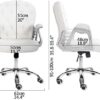 ZXFYHD Desk Chair,Office Chair Office Chair Pu Leather, Swivel Chair Ergonomic With Adjustable Backrest And Lifting, Home Office Niture, Seat Dep