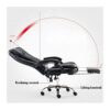 ZXFYHD Desk Chair,Office Chair Reception Chair Reclining Computer Chair, Leather Boss Chair, Home Office Chair Lift Swivel Chair Office Furniture